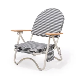 The Pam Chair - Laurens Navy Stripe^Business & Pleasure Co. Sale