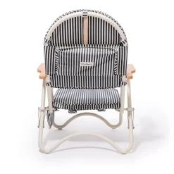 The Pam Chair - Laurens Navy Stripe^Business & Pleasure Co. Sale