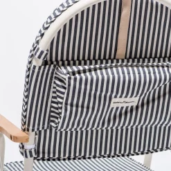 The Pam Chair - Laurens Navy Stripe^Business & Pleasure Co. Sale