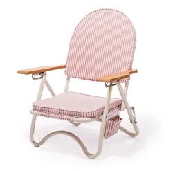 The Pam Chair - Laurens Pink Stripe^Business & Pleasure Co. Sale