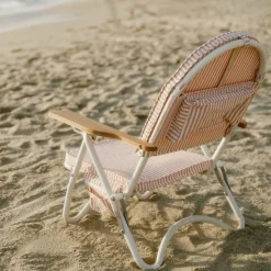 The Pam Chair - Laurens Pink Stripe^Business & Pleasure Co. Sale