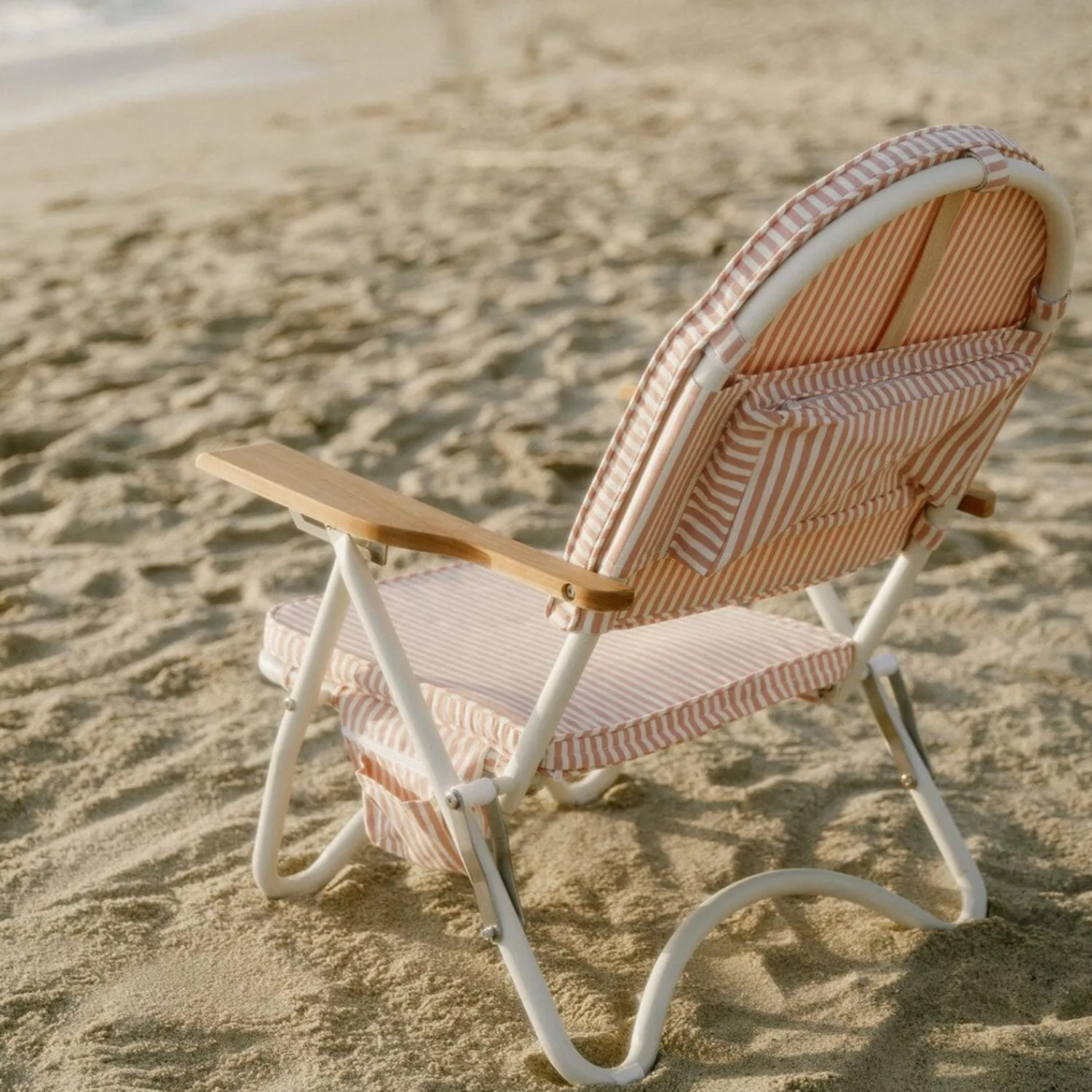 The Pam Chair - Laurens Pink Stripe^Business & Pleasure Co. Sale