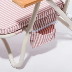 The Pam Chair - Laurens Pink Stripe^Business & Pleasure Co. Sale