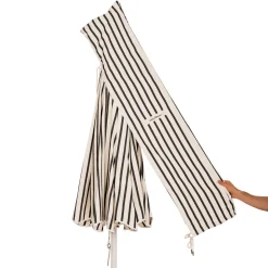 The Patio Umbrella - Monaco Black Stripe^Business & Pleasure Co. Online