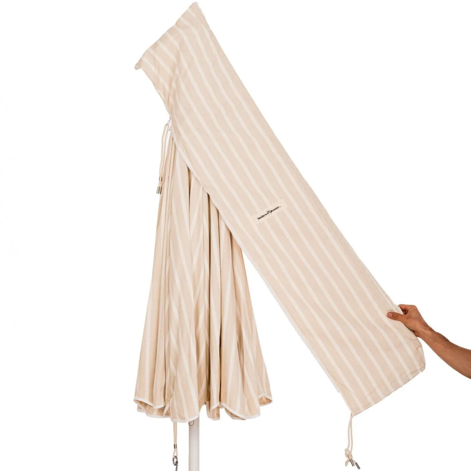 The Patio Umbrella - Monaco Natural Stripe^Business & Pleasure Co. Outlet