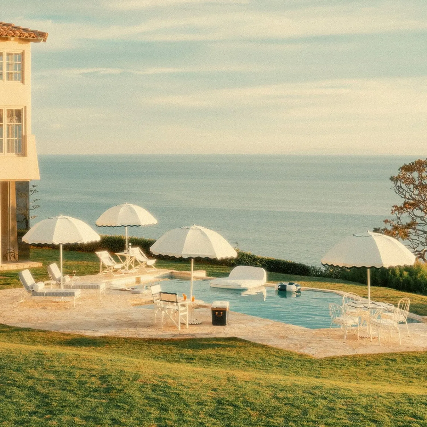 The Patio Umbrella - Rivie White^Business & Pleasure Co. Outlet