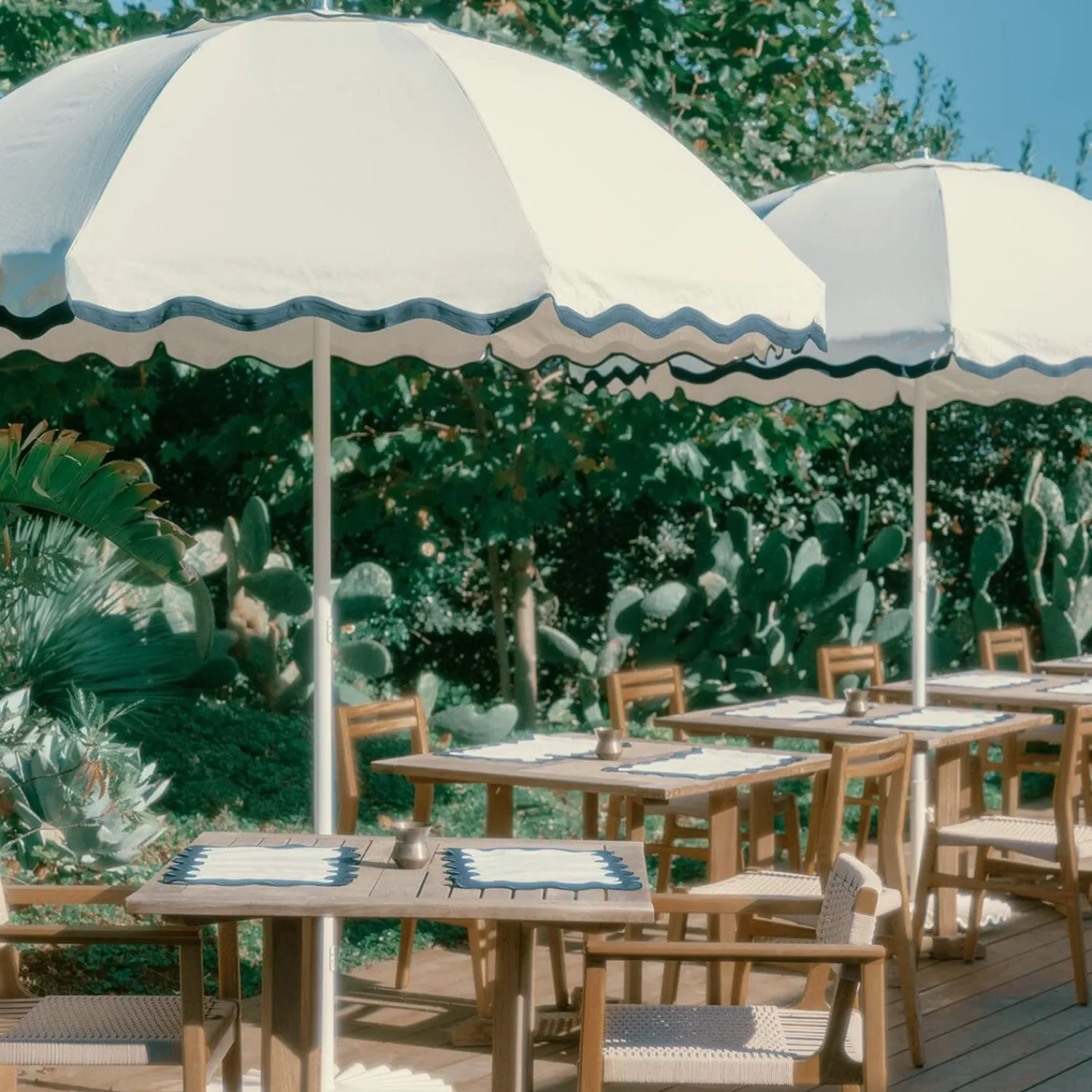 The Patio Umbrella - Rivie White^Business & Pleasure Co. Outlet