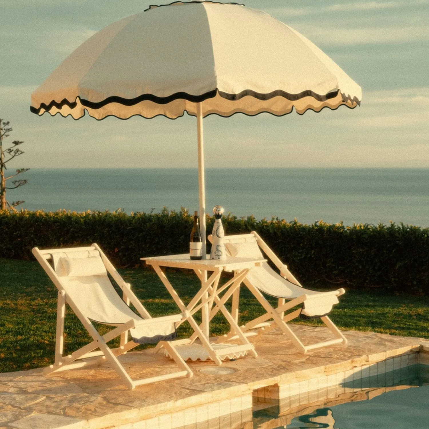 The Patio Umbrella - Rivie White^Business & Pleasure Co. Outlet