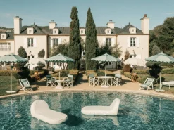 The Pool Lounger - Lauren'S Sage Stripe^Business & Pleasure Co. Fashion