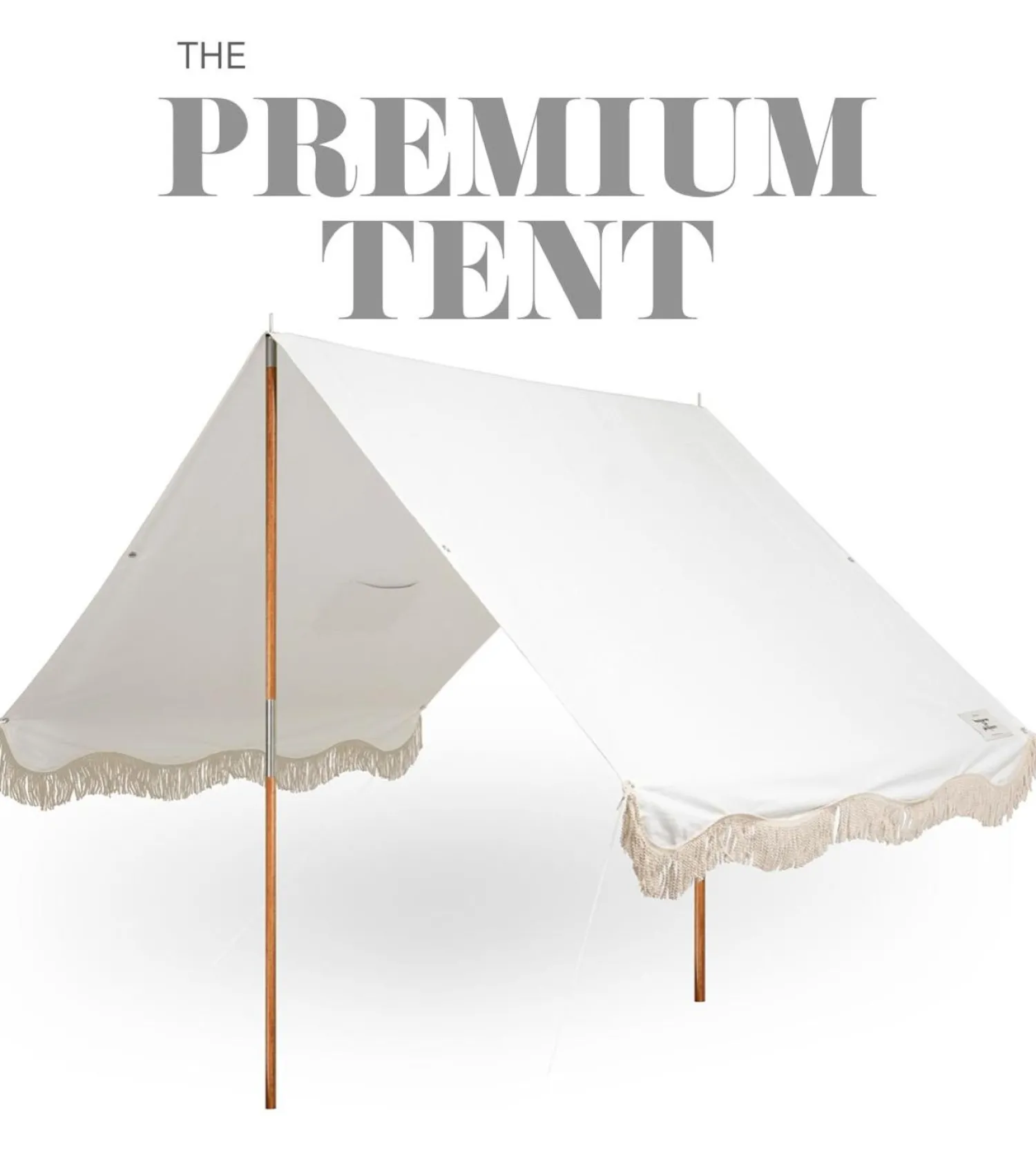 The Premium Beach Tent - Vintage Black Stripe^Business & Pleasure Co. Fashion