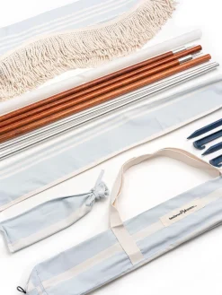 The Premium Beach Tent - Vintage Blue Stripe^Business & Pleasure Co. Outlet