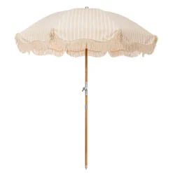 The Premium Beach Umbrella - Monaco Natural Stripe^Business & Pleasure Co. Online