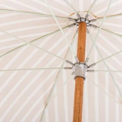 The Premium Beach Umbrella - Monaco Natural Stripe^Business & Pleasure Co. Online