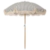 The Premium Beach Umbrella - Monaco Black Stripe^Business & Pleasure Co. Online