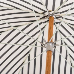 The Premium Beach Umbrella - Monaco Black Stripe^Business & Pleasure Co. Online