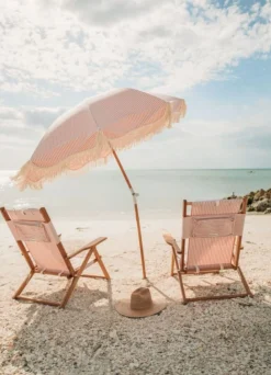 The Premium Beach Umbrella - Lauren'S Pink Stripe^Business & Pleasure Co. Online