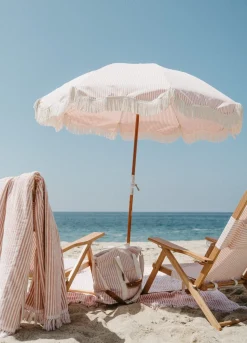 The Premium Beach Umbrella - Lauren'S Pink Stripe^Business & Pleasure Co. Online