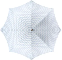 The Premium Beach Umbrella - Vintage Blue Check^Business & Pleasure Co. Online