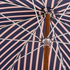The Premium Beach Umbrella - Monaco Navy And Pink Stripe^Business & Pleasure Co. Discount