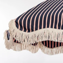 The Premium Beach Umbrella - Monaco Navy And Pink Stripe^Business & Pleasure Co. Discount