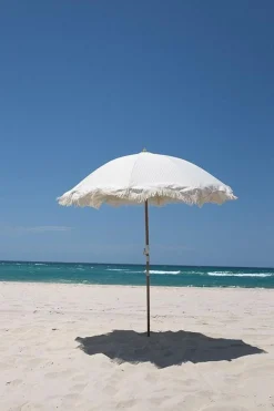 The Premium Beach Umbrella - Lauren'S Sage Stripe^Business & Pleasure Co. Outlet