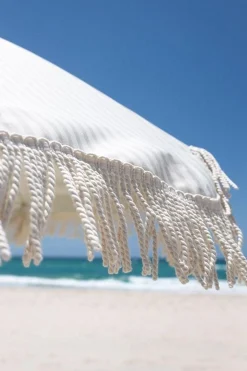 The Premium Beach Umbrella - Lauren'S Sage Stripe^Business & Pleasure Co. Outlet