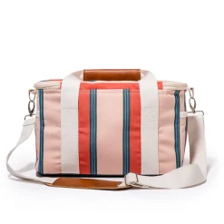 The Premium Cooler Bag - Bistro Dusty Pink Stripe^Business & Pleasure Co. Fashion