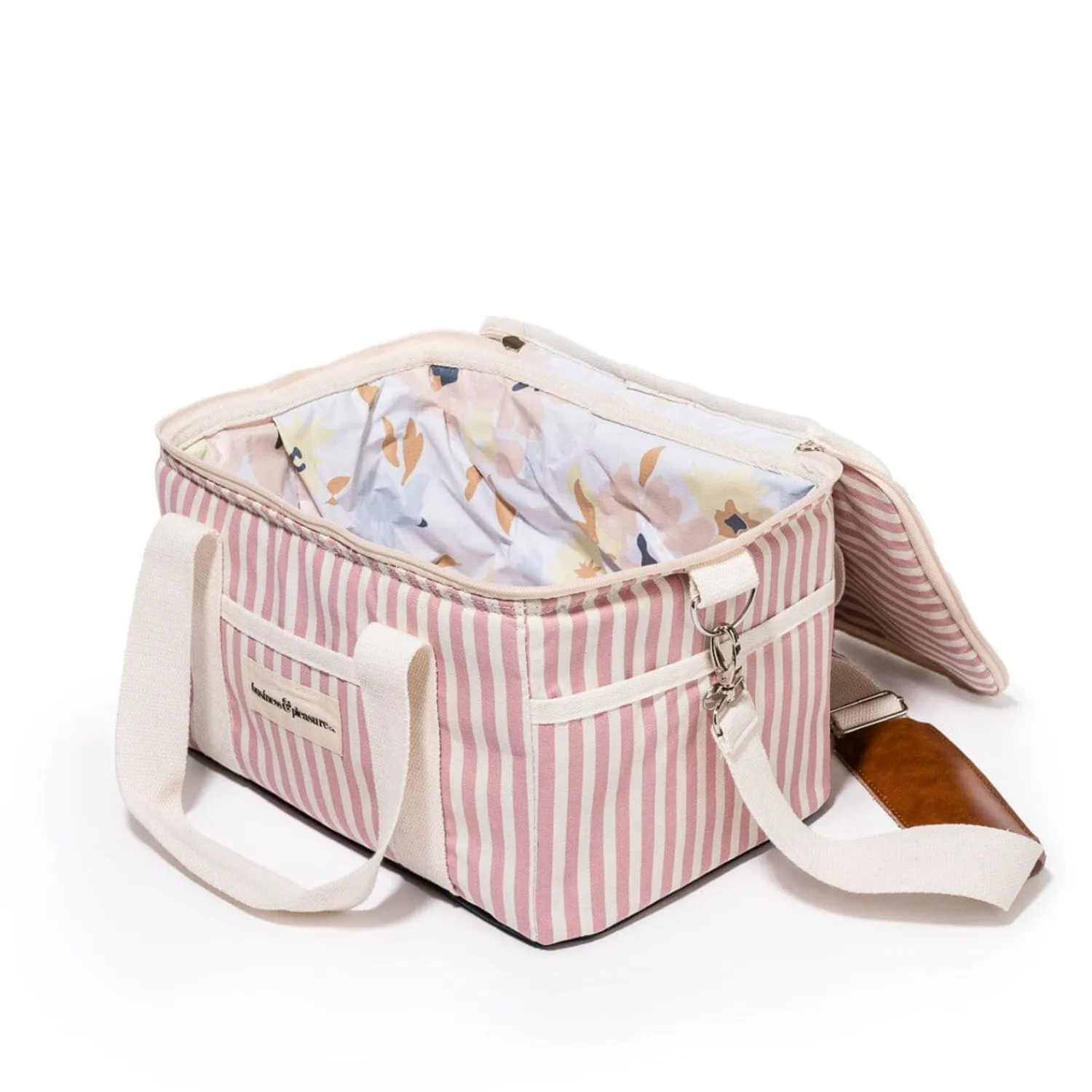 The Premium Cooler Bag - Lauren'S Pink Stripe^Business & Pleasure Co. Outlet