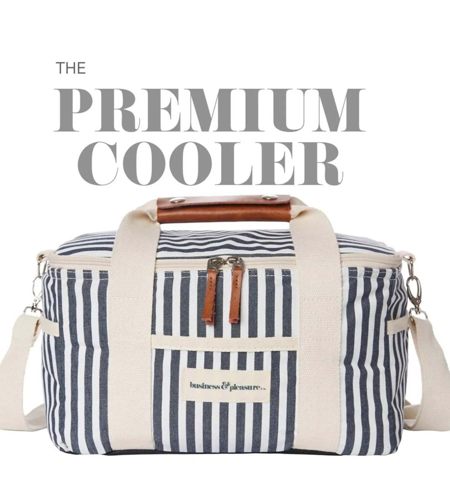 The Premium Cooler Bag - Lauren'S Pink Stripe^Business & Pleasure Co. Outlet