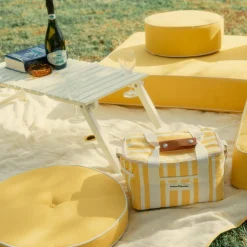 The Premium Cooler Bag - Monaco Mimosa Stripe^Business & Pleasure Co. Fashion