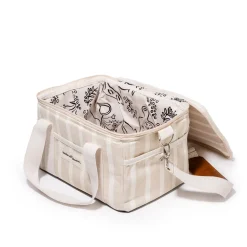 The Premium Cooler Bag - Monaco Natural Stripe^Business & Pleasure Co. Clearance