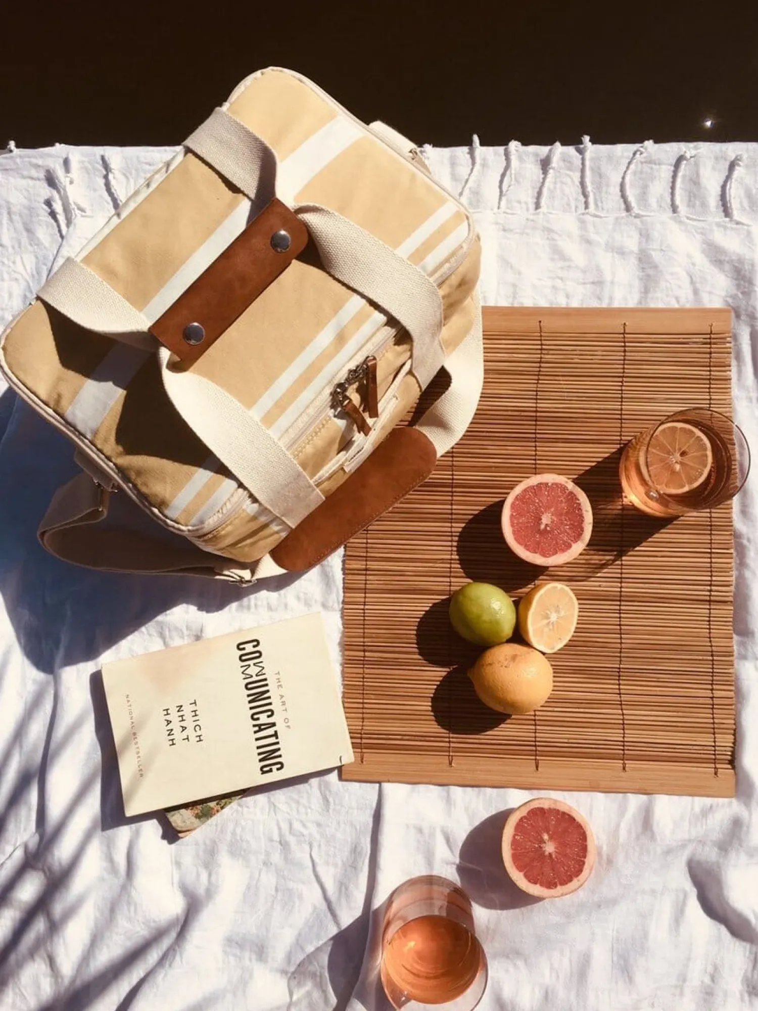 The Premium Cooler Bag - Vintage Yellow Stripe^Business & Pleasure Co. Best