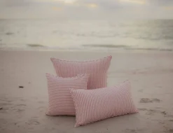 The Rectangle Throw Pillow - Lauren'S Pink Stripe^Business & Pleasure Co. Fashion