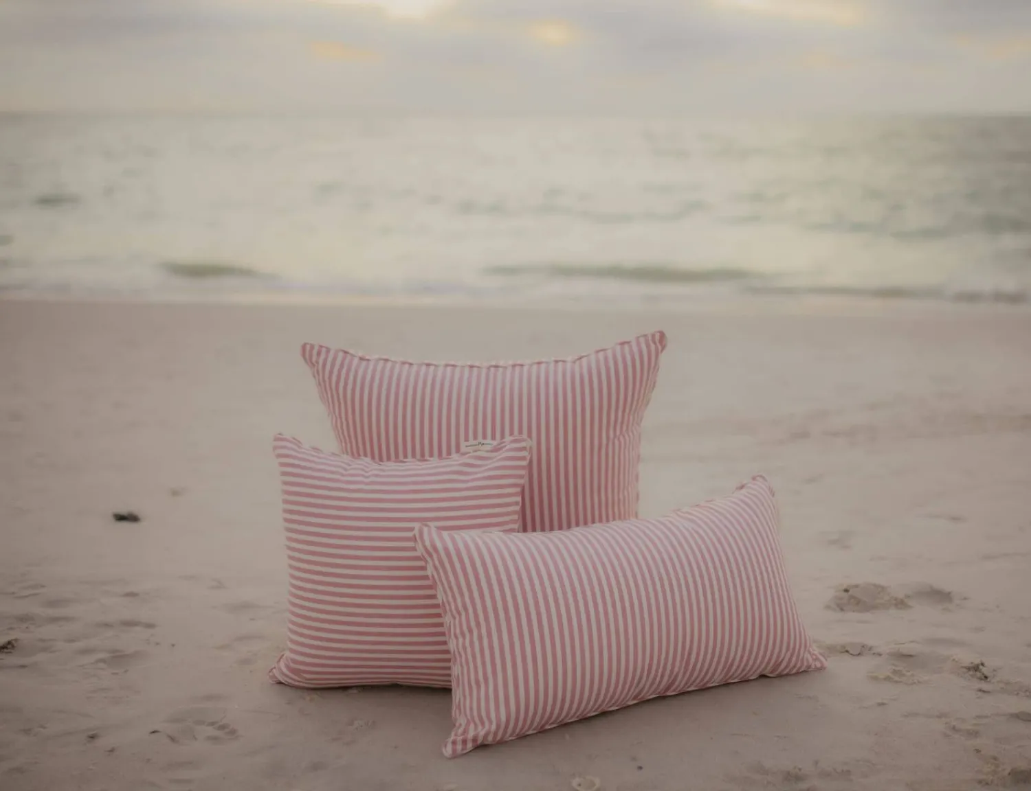 The Rectangle Throw Pillow - Lauren'S Pink Stripe^Business & Pleasure Co. Fashion