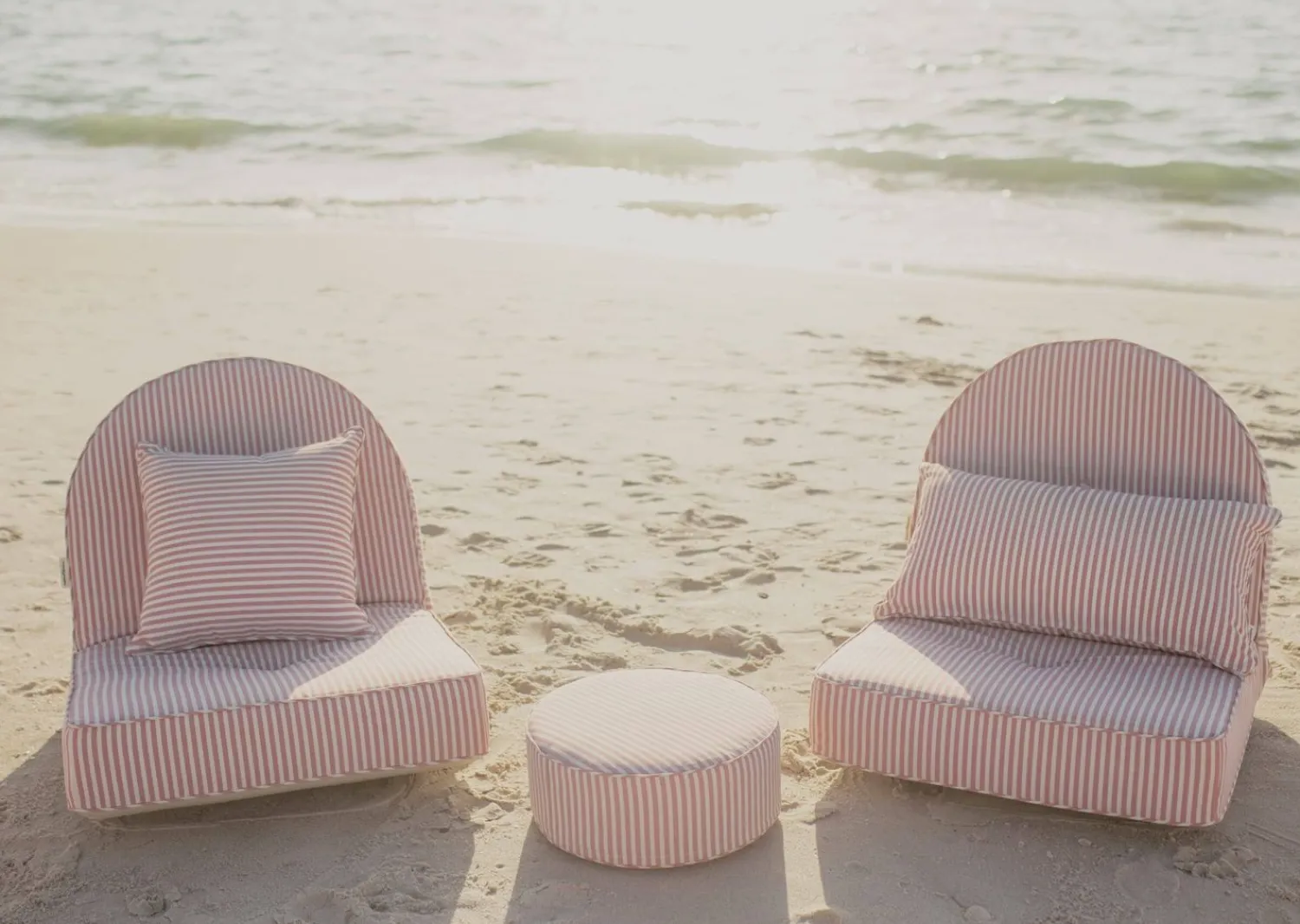 The Rectangle Throw Pillow - Lauren'S Pink Stripe^Business & Pleasure Co. Fashion