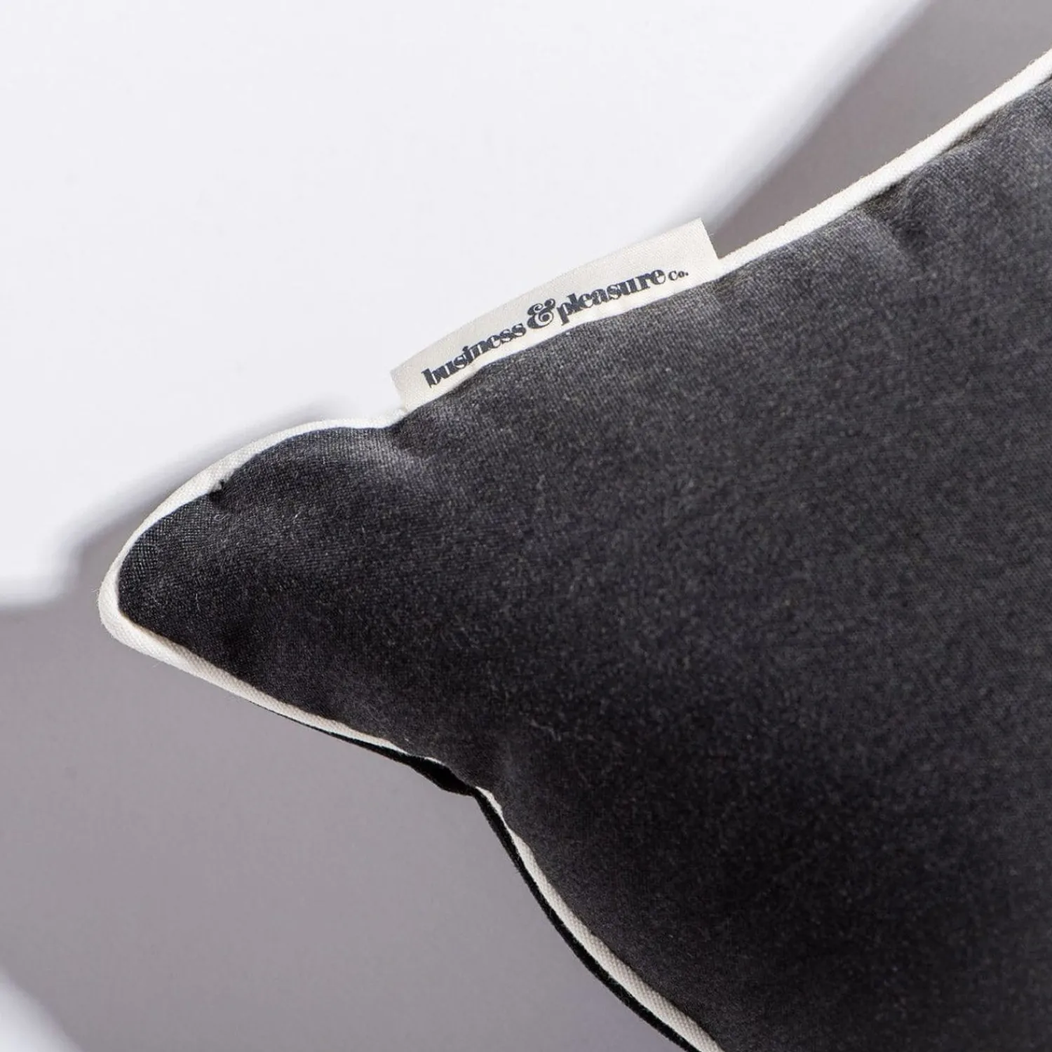 The Rectangle Throw Pillow - Rivie Black^Business & Pleasure Co. Online