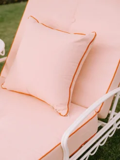 The Small Square Throw Pillow - Rivie Pink^Business & Pleasure Co. Fashion