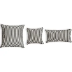 The Small Square Throw Pillow - Lauren'S Navy Stripe^Business & Pleasure Co. Clearance