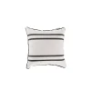 The Small Square Throw Pillow - Malibu Black Stripe^Business & Pleasure Co. Best