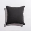The Small Square Throw Pillow - Rivie Black^Business & Pleasure Co. New