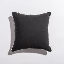 The Small Square Throw Pillow - Rivie Black^Business & Pleasure Co. New