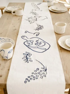 The Table Runner - Lauren'S Navy Stripe^Business & Pleasure Co. Sale