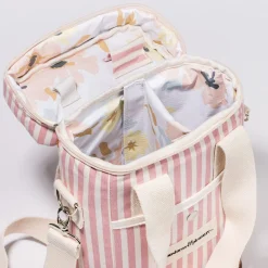 The Wine Cooler Tote Bag - Laurens Pink Stripe^Business & Pleasure Co. Hot
