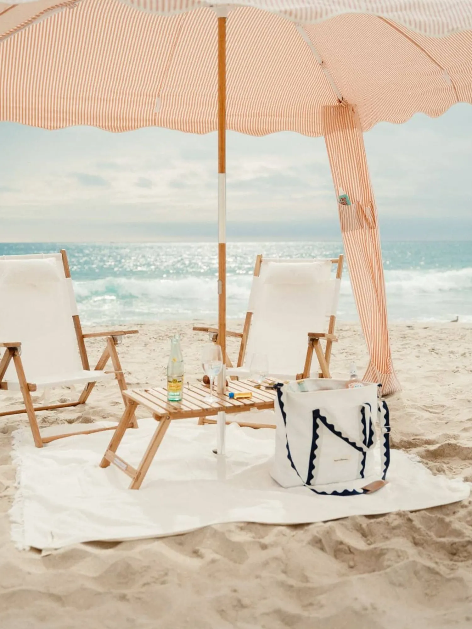 The Xl Cabana - Lauren'S Pink Stripe^Business & Pleasure Co. Hot