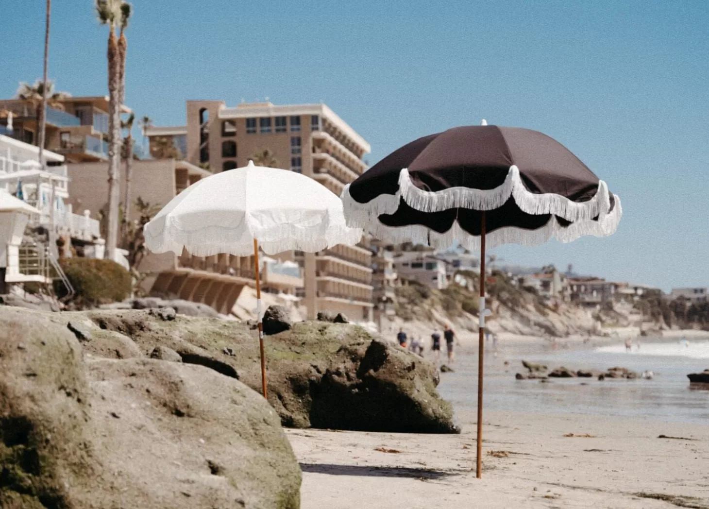Holiday Beach Umbrellas>Business & Pleasure Co. The Holiday Beach Umbrella - Vintage Black
