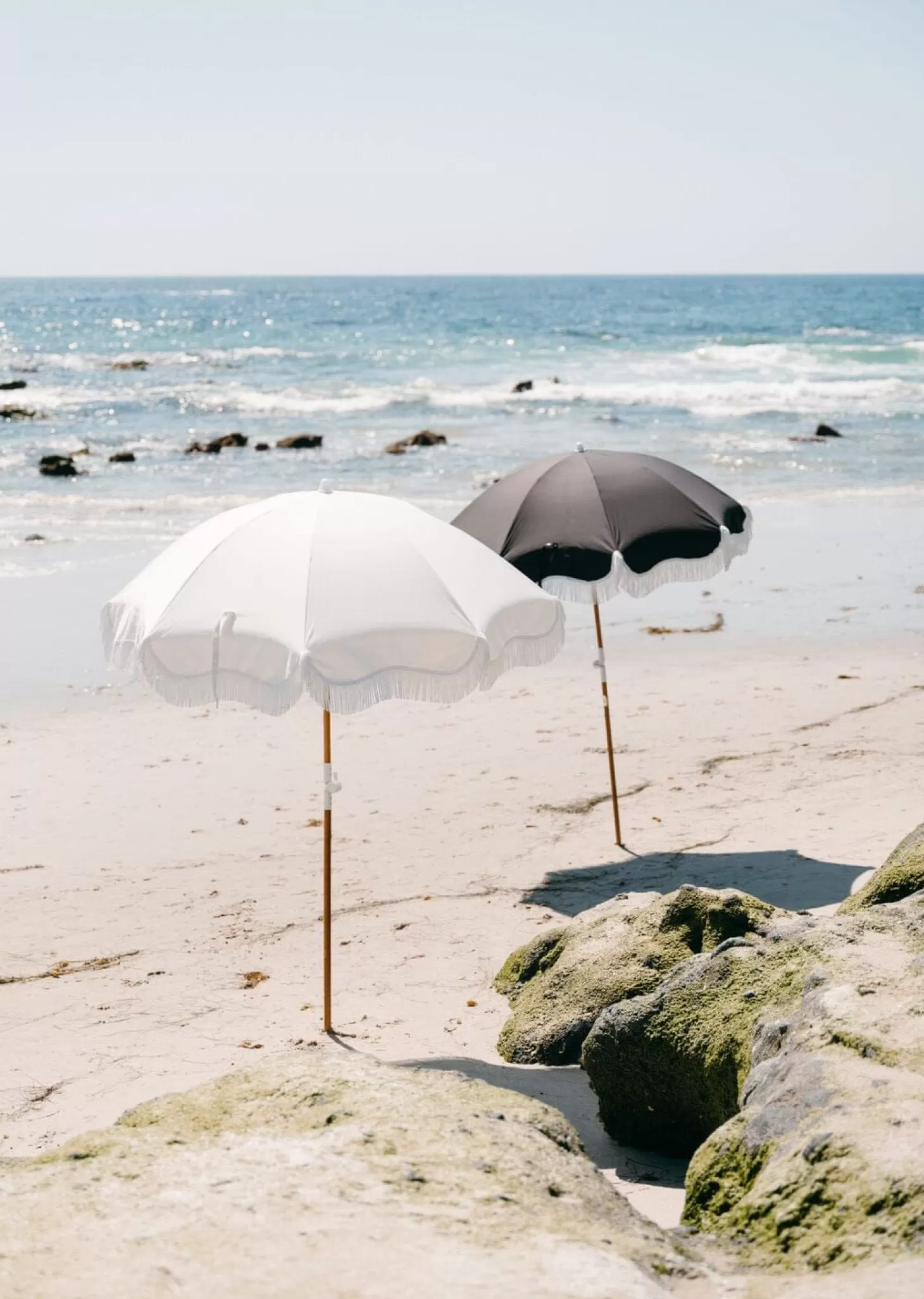 Holiday Beach Umbrellas>Business & Pleasure Co. The Holiday Beach Umbrella - Vintage Black